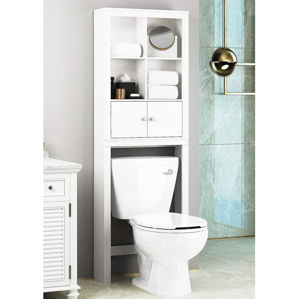 Winston Porter Freestanding OvertheToilet Storage Wayfair